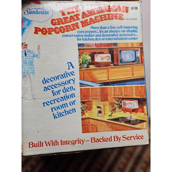 Sunbeam Other Vintage 976 Sunbeam Great American Popcorn Machine Poshmark